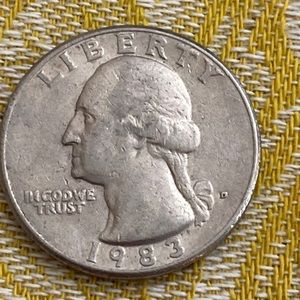 Vintage 1983 D Washington Quarter